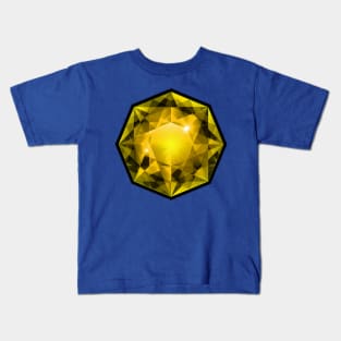 Octacore Yellow Gemstone Kids T-Shirt